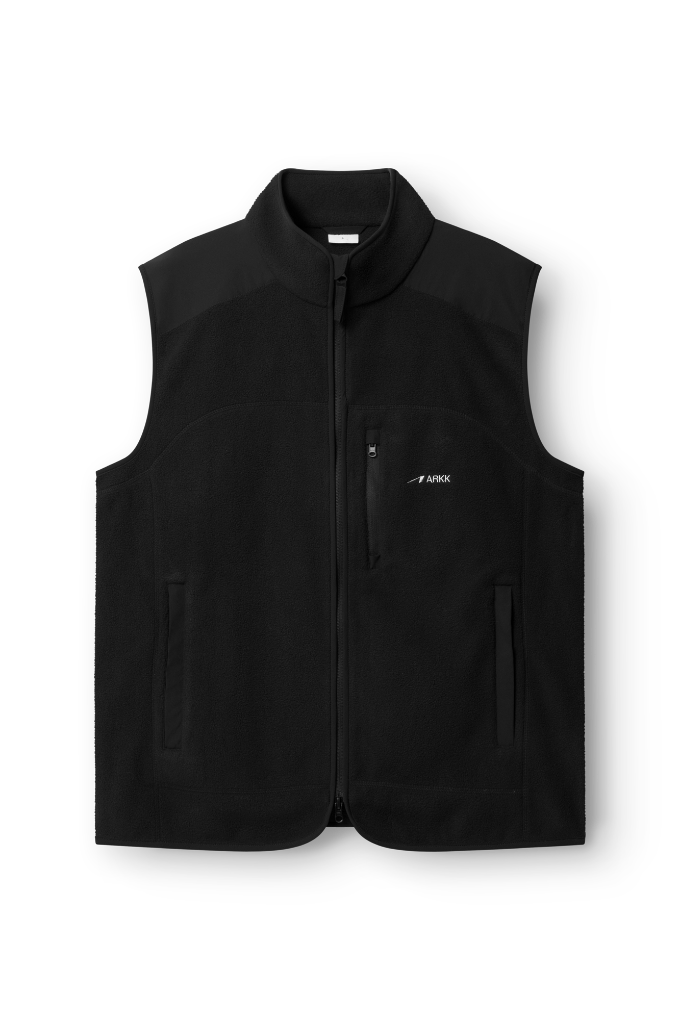 ARKK Apparel Elda Fleece Vest | Black Vest